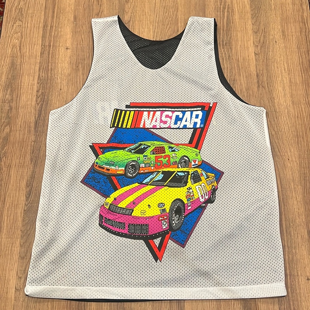 Urban Outfitters Reversible NASCAR Graphic Mesh Tank Top